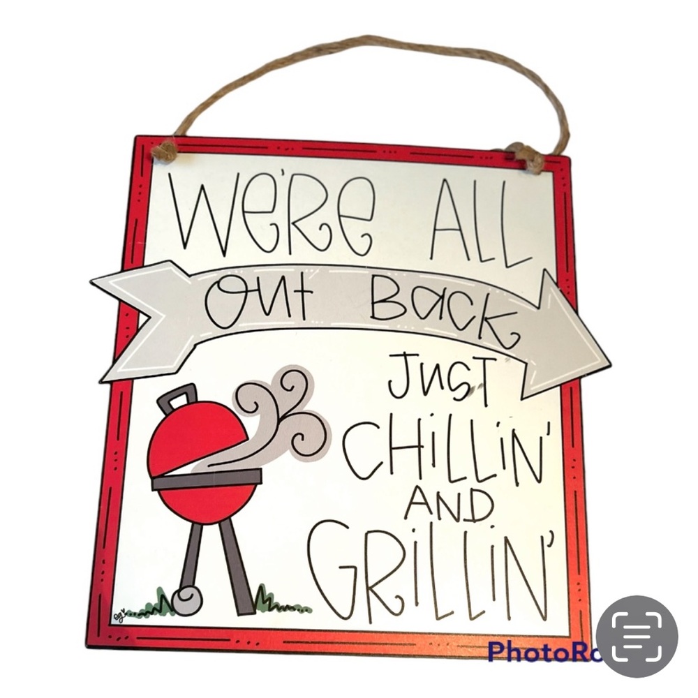 Grillin Patio Outdoor Metal Sign New